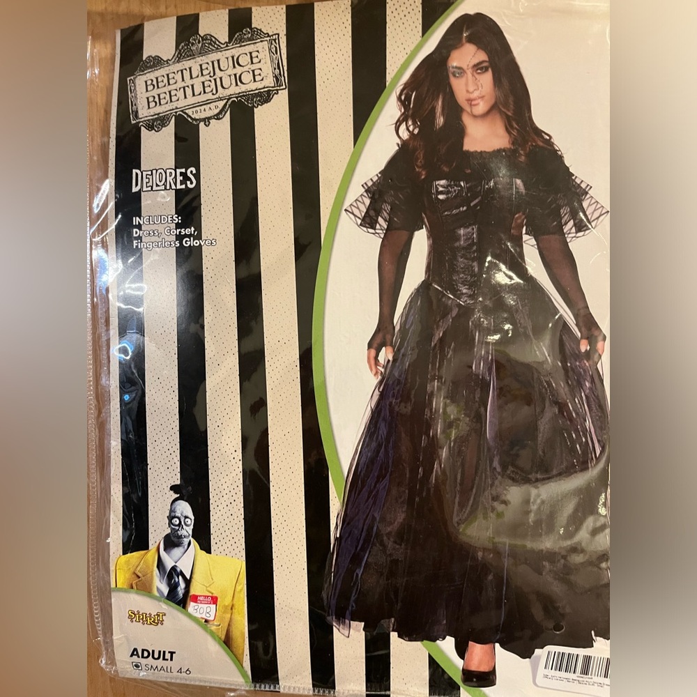 Beetlejuice Delores Costume Dress with Corset